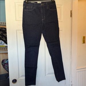 Dark Blue Universal Thread High-Rise Skinny Jeans W10